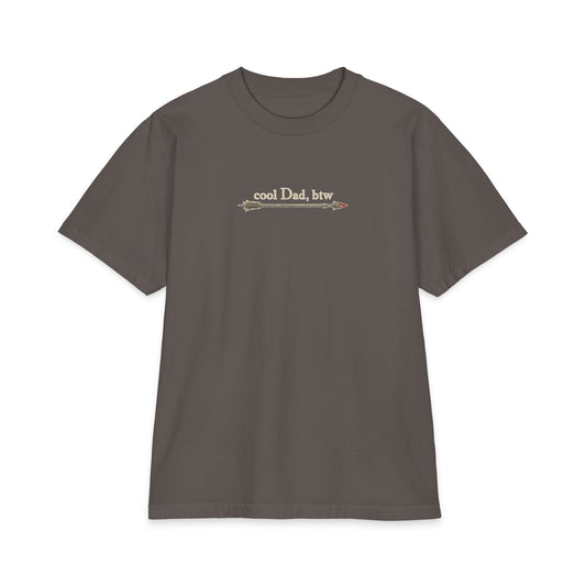 Cool Dad, BTW Cart Duty Tee front logo on gray T-shirt.