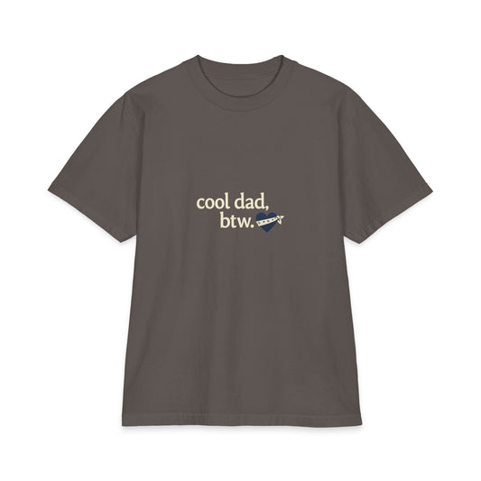 Cool Dad, BTW Emotionally Aware OG Tee front logo on charcoal T-shirt.