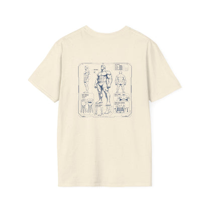 Friendly Vitruvian Dad Bod Tee