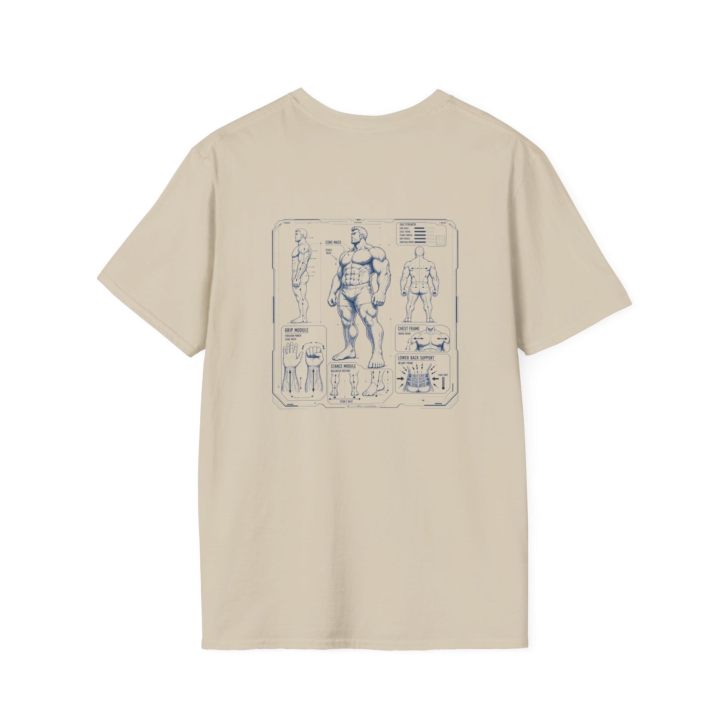 Friendly Vitruvian Dad Bod Tee