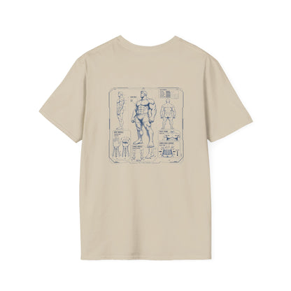 Friendly Vitruvian Dad Bod Tee